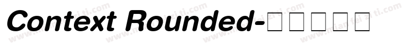 Context Rounded字体转换